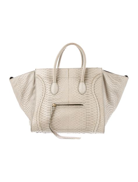 celine python phantom medium bag